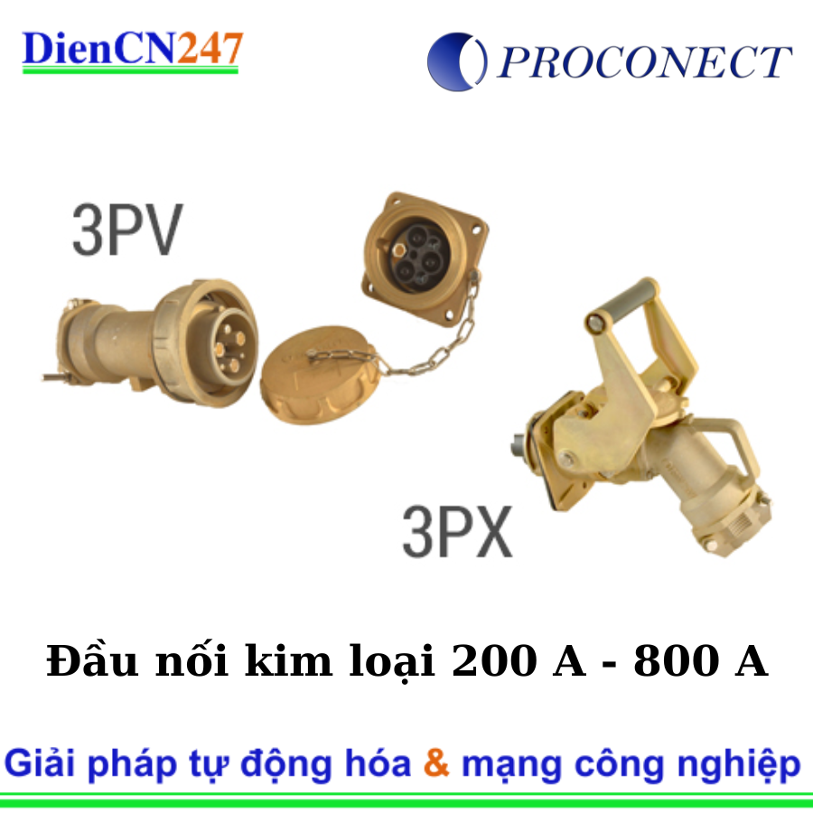 Đầu Nối Kim Loại của Proconet được DienCN247 phân phối chính hãng tại Việt Nam