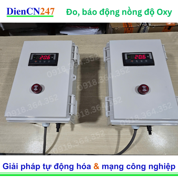 Giải pháp đo và cảnh báo nồng độ oxy O2 trong không khí Diencn247