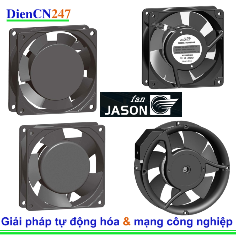 Quạt hướng trục của JasonFan đang được DienCN247 phân phối chính hãng tại Việt Nam