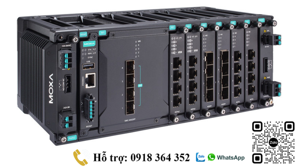 Ethernet Switch Layer 3 kết nối về Trung tâm điều khiển xa Moxa Việt Nam
