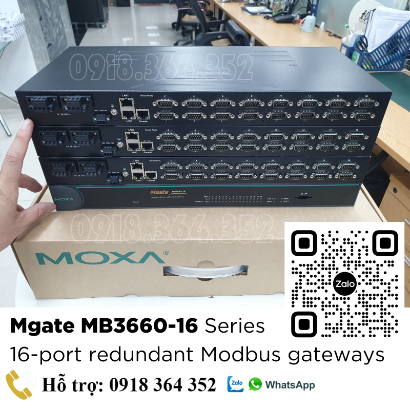 Mgate MB3660 Gateway giúp tối ưu hóa hệ thống SCADA thông qua Cổng Modbus