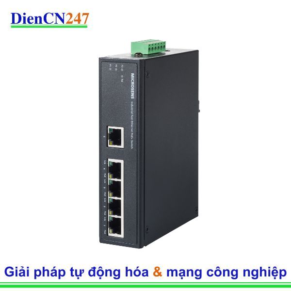 MS657104PX – Switch công nghiệp PoE+ 5 cổng, 1 cổng quang SC/SM | Microsens Vietnam