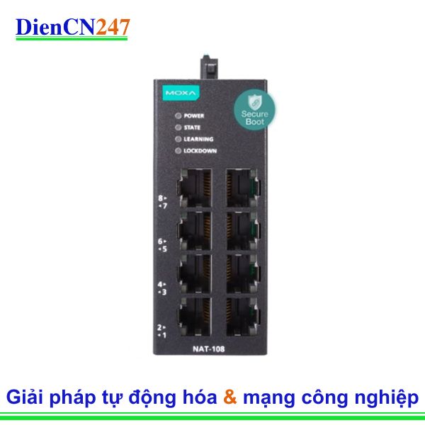 NAT-108 Giải pháp NAT Công nghiệp Cho Nhà Máy Tự Động Hóa Moxa Việt Nam