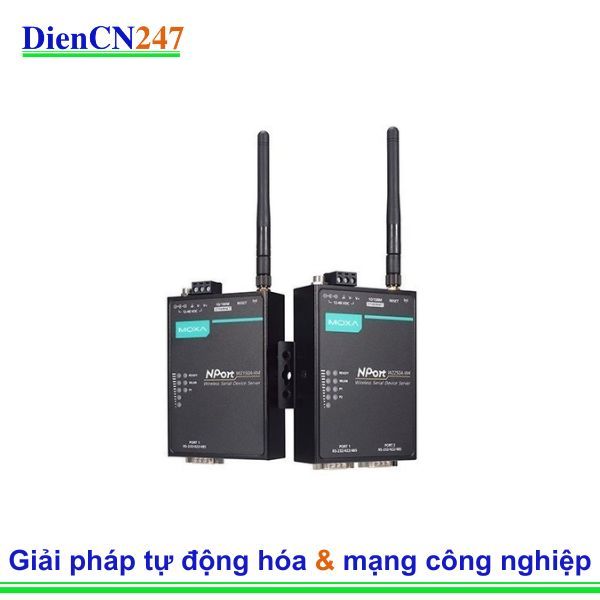 Bộ chuyển đổi RS-232/422/485 sang Wi-Fi NPort W2150A-W4-EU/KC Moxa Vietnam