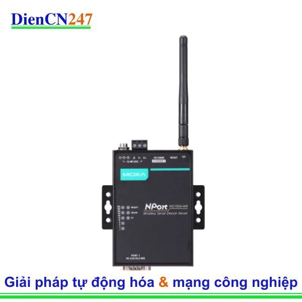 Bộ chuyển đổi nối tiếp sang Wi-Fi NPort W2150A-W4-T-CN Moxa Vietnam