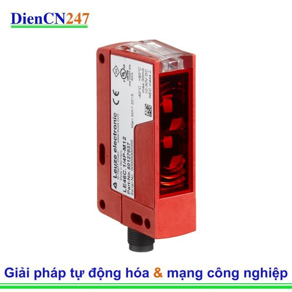 PRK46C/4W-M12 – Cảm biến quang phản xạ phân cực, IP67, đầu nối M12 | Leuze Vietnamv