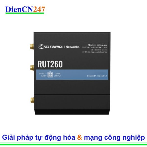 Teltonika RUT260 Teltonika Vietnam – Router Công Nghiệp 4G LTE Hiệu Suất Cao