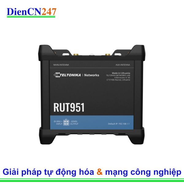 Teltonika RUT951 Teltonika Vietnam – Router Công Nghiệp 4G LTE Dual SIM