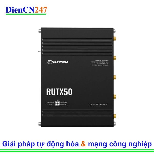 Teltonika RUTX50 Teltonika Vietnam – Router 5G Công Nghiệp Hiệu Suất Cao