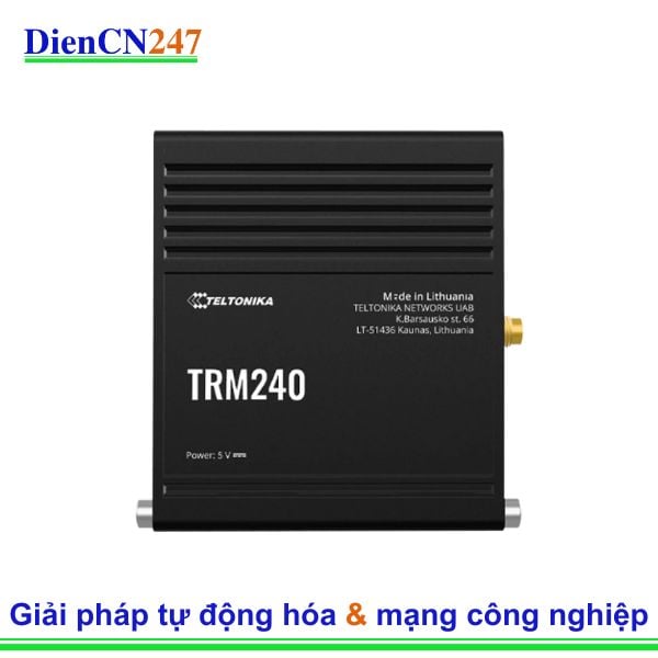 Teltonika TRM240 Teltonika Vietnam – Modem LTE Cat 1 công nghiệp nhỏ gọn