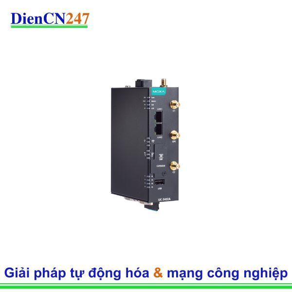 UC-3424A-T-LTE – Máy tính nhúng 4G LTE công nghiệp, 4 LAN, -40~75°C | Moxa Vietnam
