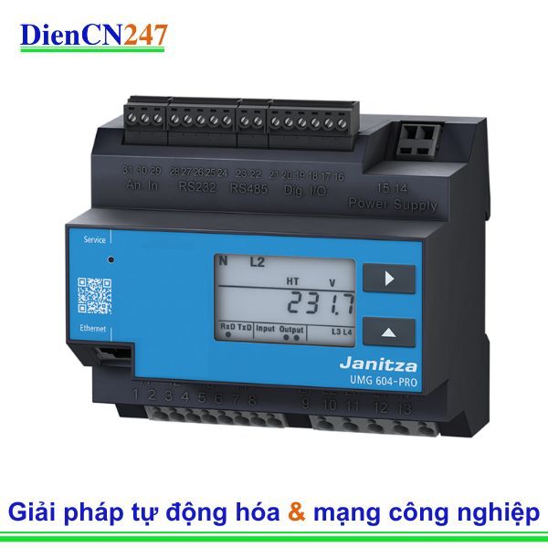Bộ phân tích năng lượng UMG 604 E-PRO 230V Janitza Vietnam