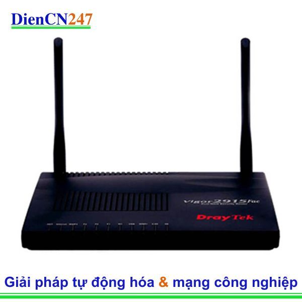Vigor2915Fac Router WiFi VPN băng tần kép chuẩn AC hỗ trợ cổng quang DrayTek Vietnam