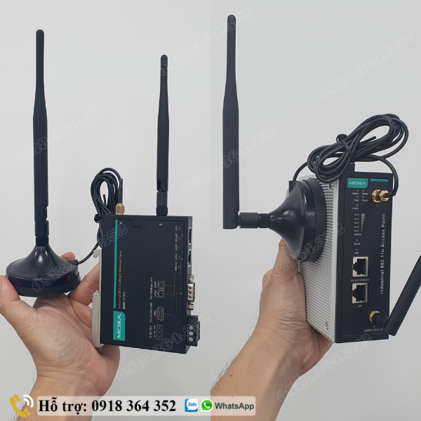 Phụ kiện ăng ten mở rộng cho thiết bị Wifi Moxa AWK-3131A và AWK-1137C