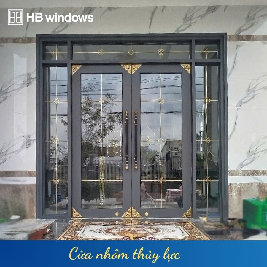 Cửa nhôm thủy lực Bạc Liêu đẹp2
