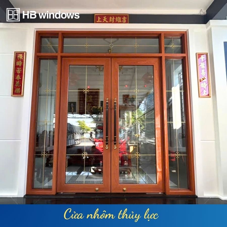 Cửa nhôm thủy lực Bạc Liêu đẹp 3