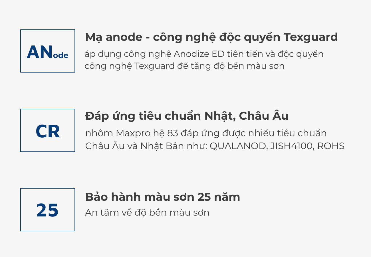 Nhôm Maxpro hệ 55