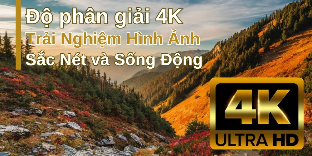 Độ phân giải 4K – Trải nghiệm hình ảnh sắc nét và sống động
