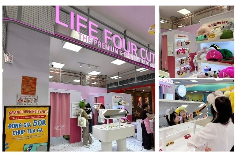 chụp ảnh photobooth tại Life4cuts