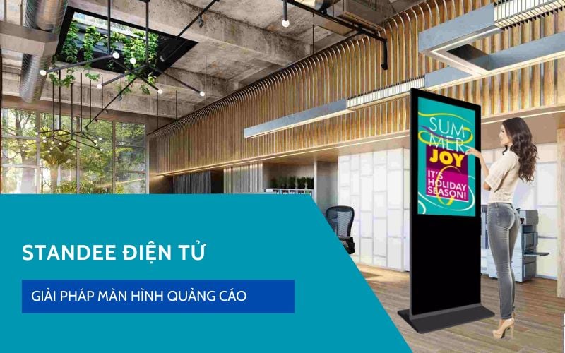 Phân phối và lắp đặt màn hình chân chân đứng tại công ty TNHH Sao Việt