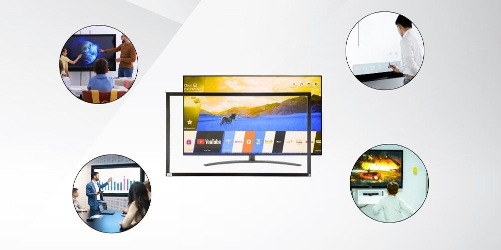 khung cảm ứng tivi 55 inch