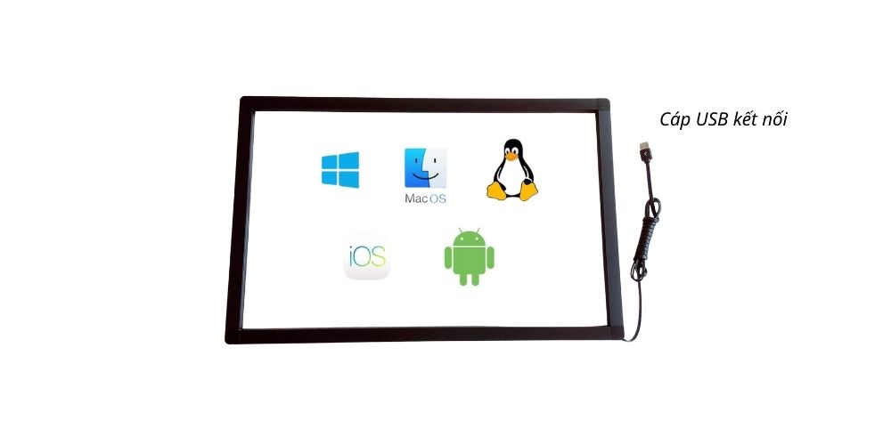 khung cảm ứng tivi 55 inch