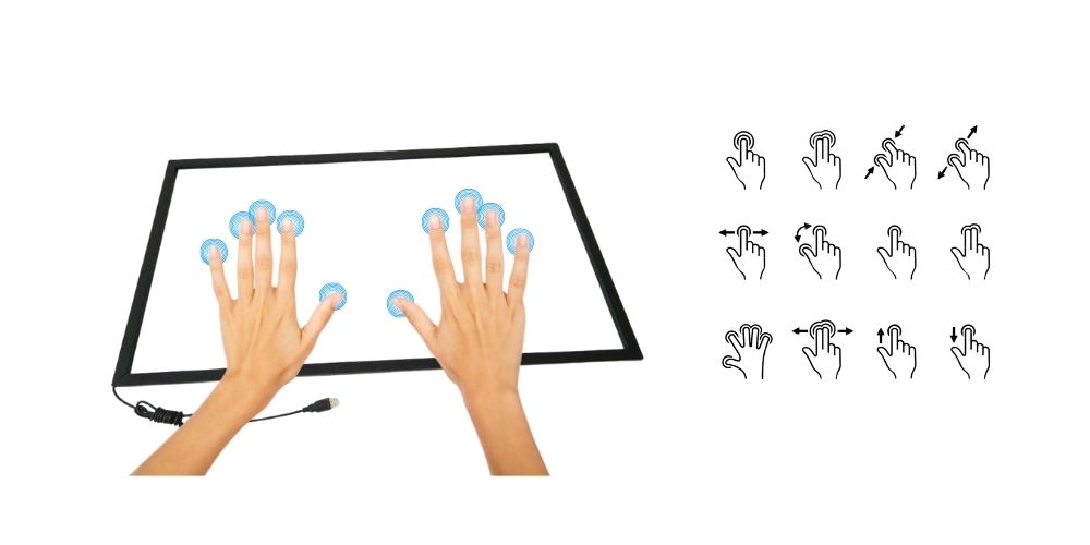 khung cảm ứng tivi 65 inch