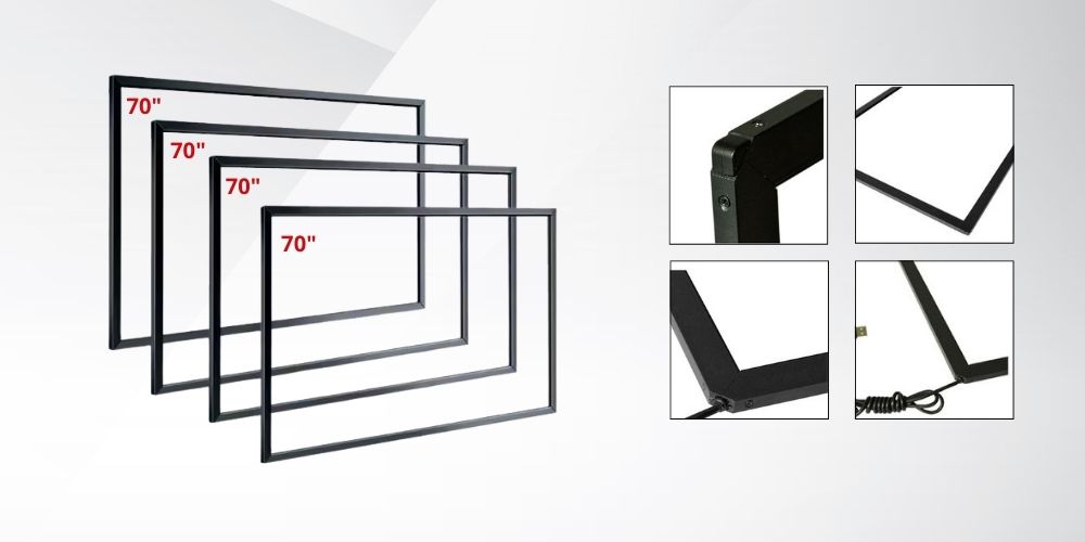 khung cảm ứng tivi 70 inch