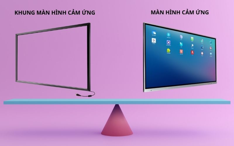 so sánh khung màn hình cảm ứng và màn hình cảm ứng
