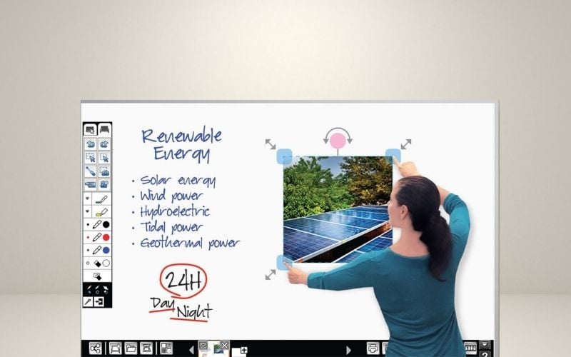 màn chiếu cảm ứng tương tác