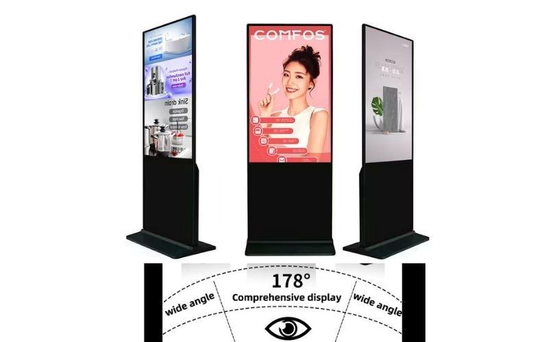 màn hình quảng cáo chân đứng 50 inch góc nhìn rộng