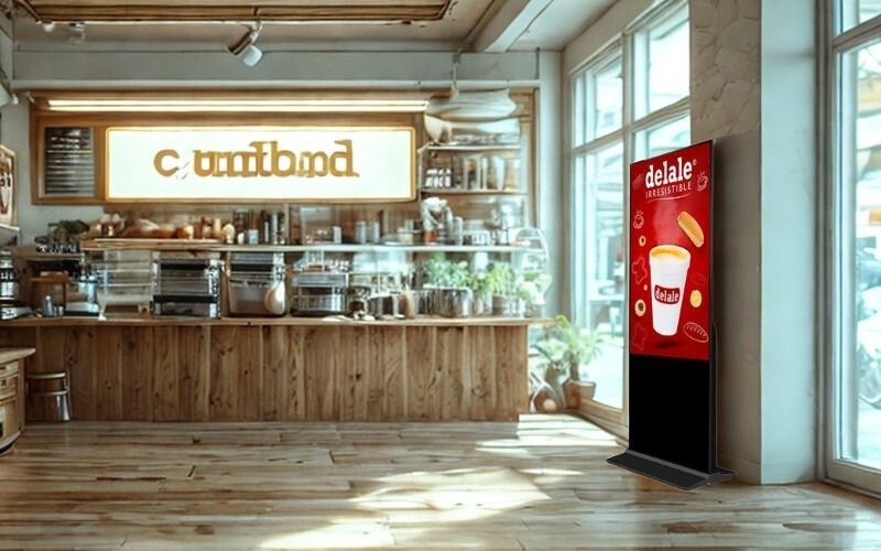 màn hình quảng cáo chân đứng 55 inch