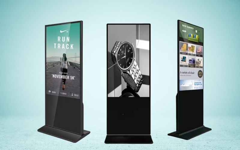 màn hình quảng cáo chân đứng 65 inch