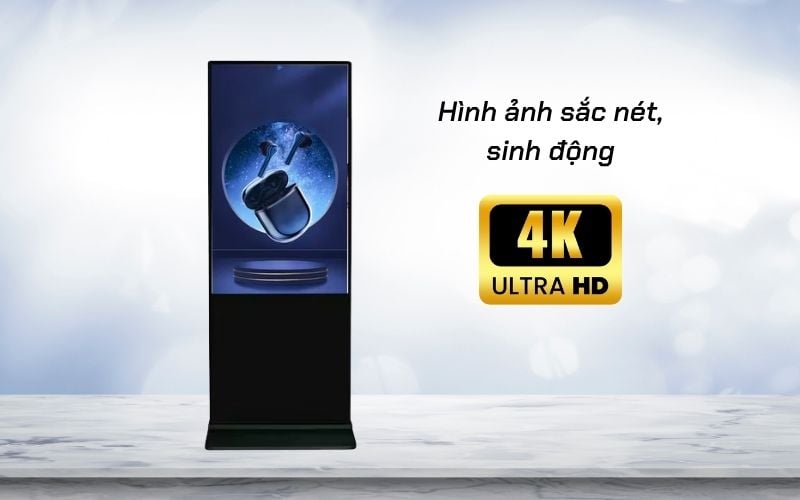 màn hình quảng cáo chân đứng 65 inch 4k