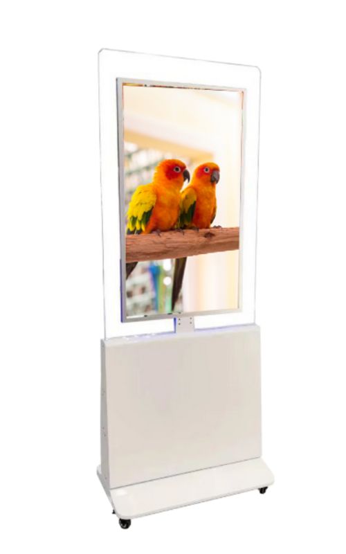 Màn Hình Quảng Cáo Chân Đứng Viền Kính model IS-AD55C