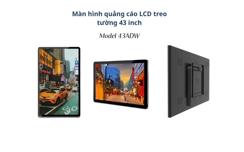 Màn hình quảng cáo LCD treo tường 43 inch