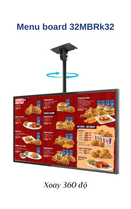 Màn hình quảng cáo thả trần 32 inch model 32MBRk32