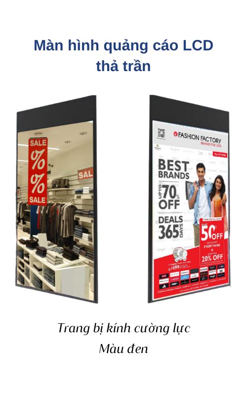 Màn hình quảng cáo LCD thả trần black 32CEIBlack
