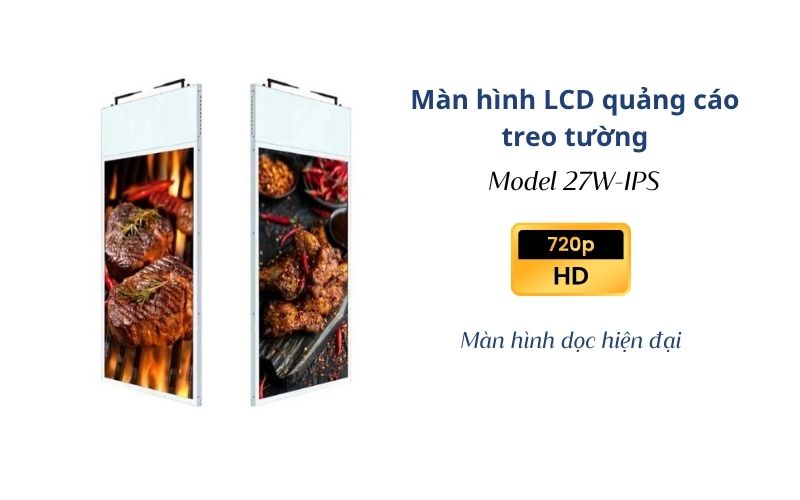 Màn hình LCD quảng cáo treo tường model 27W-IPS