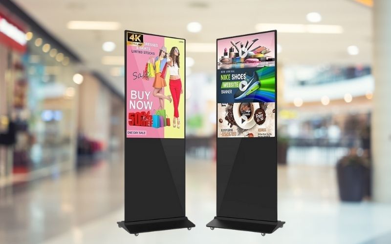 màn hình quảng cáo LCD chân đứng