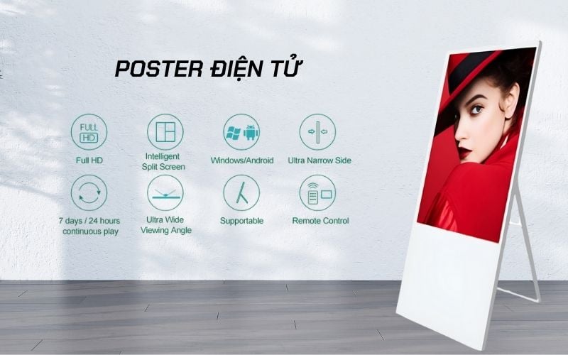 poster điện tử 50 inch