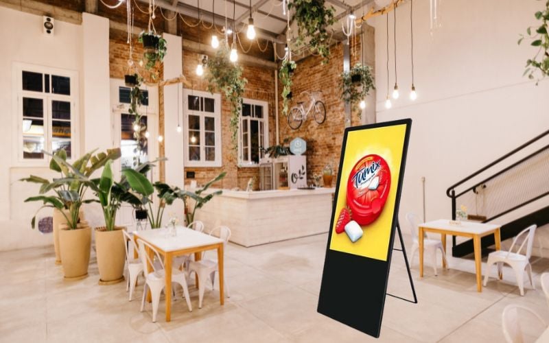 Poster điện tử 50 inch cho nhà hàng