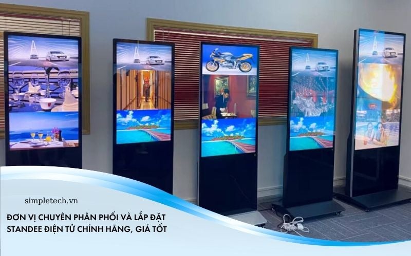 kiểu dáng standee điện tử