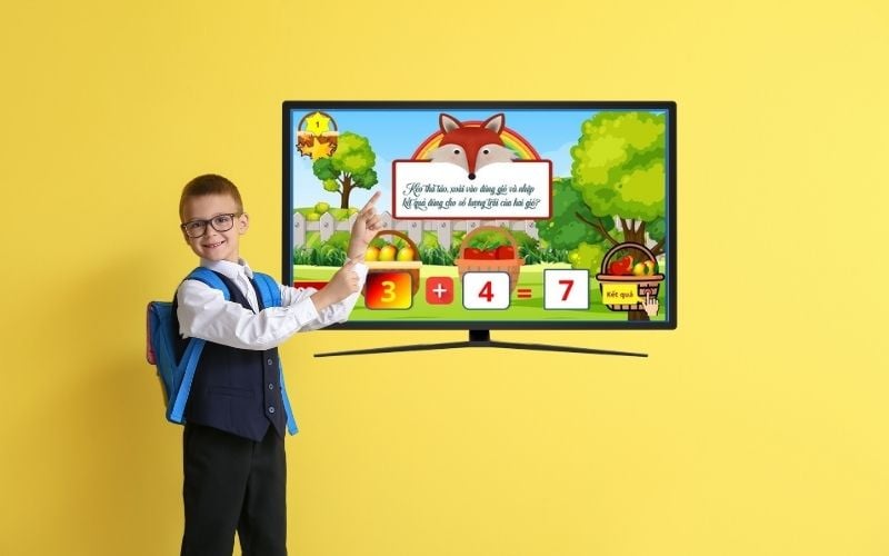 Tivi màn hình cảm ứng ứng dụng trong giáo dục