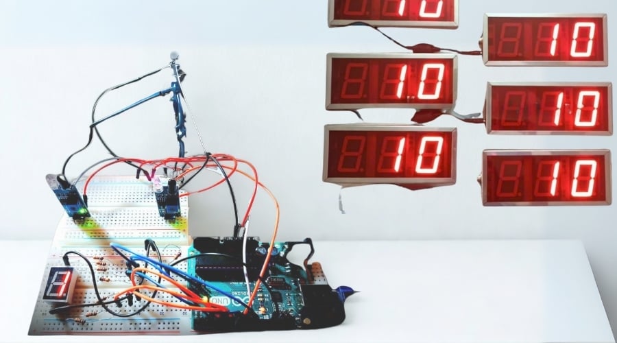 Tự chế bộ đếm sản phẩm bằng Arduino