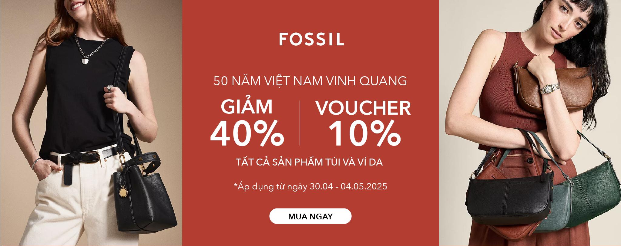 Đồ da Fossil Siêu Sale 30 tháng 4