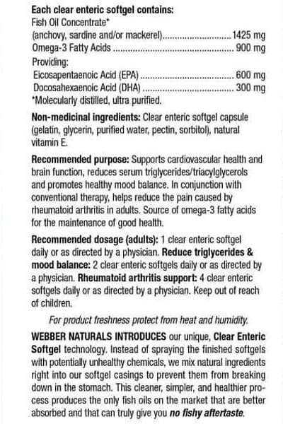 Webber Tripple Strength Omega-3 900mg