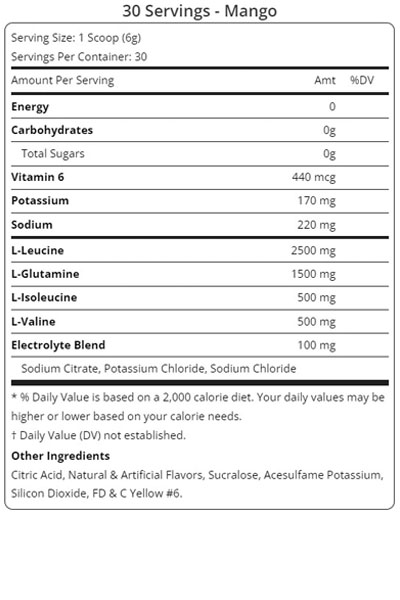 Z Nutrition Fitness BCAAs 30 Servings