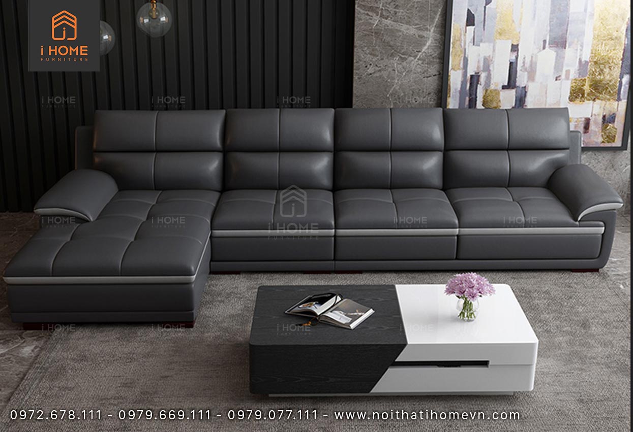 Ghế sofa da Hàn Quốc góc L SF 5046