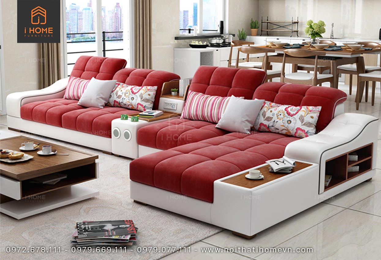 Ghế sofa da Hàn Quốc góc L SF 5047